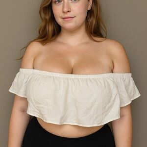 Elegant White Crop Top